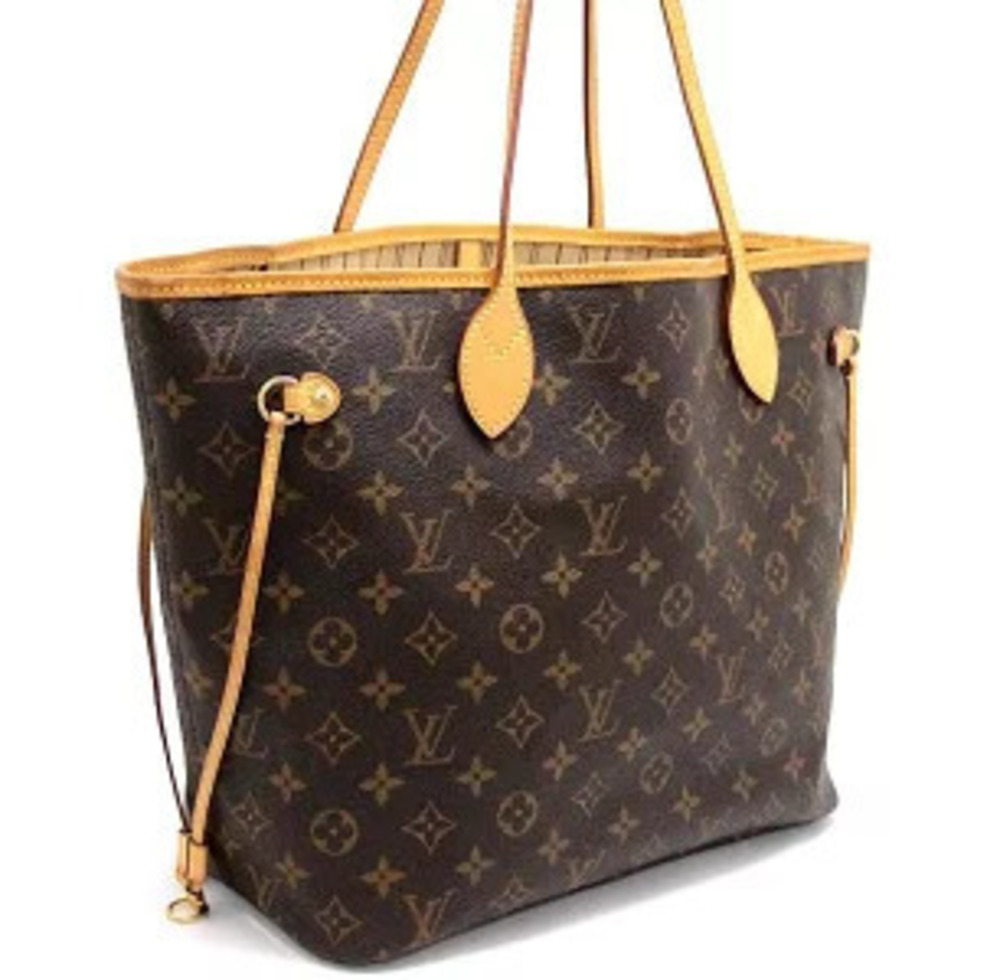 Louis Vuitton Neverfull Monogram Tote Bag Brown